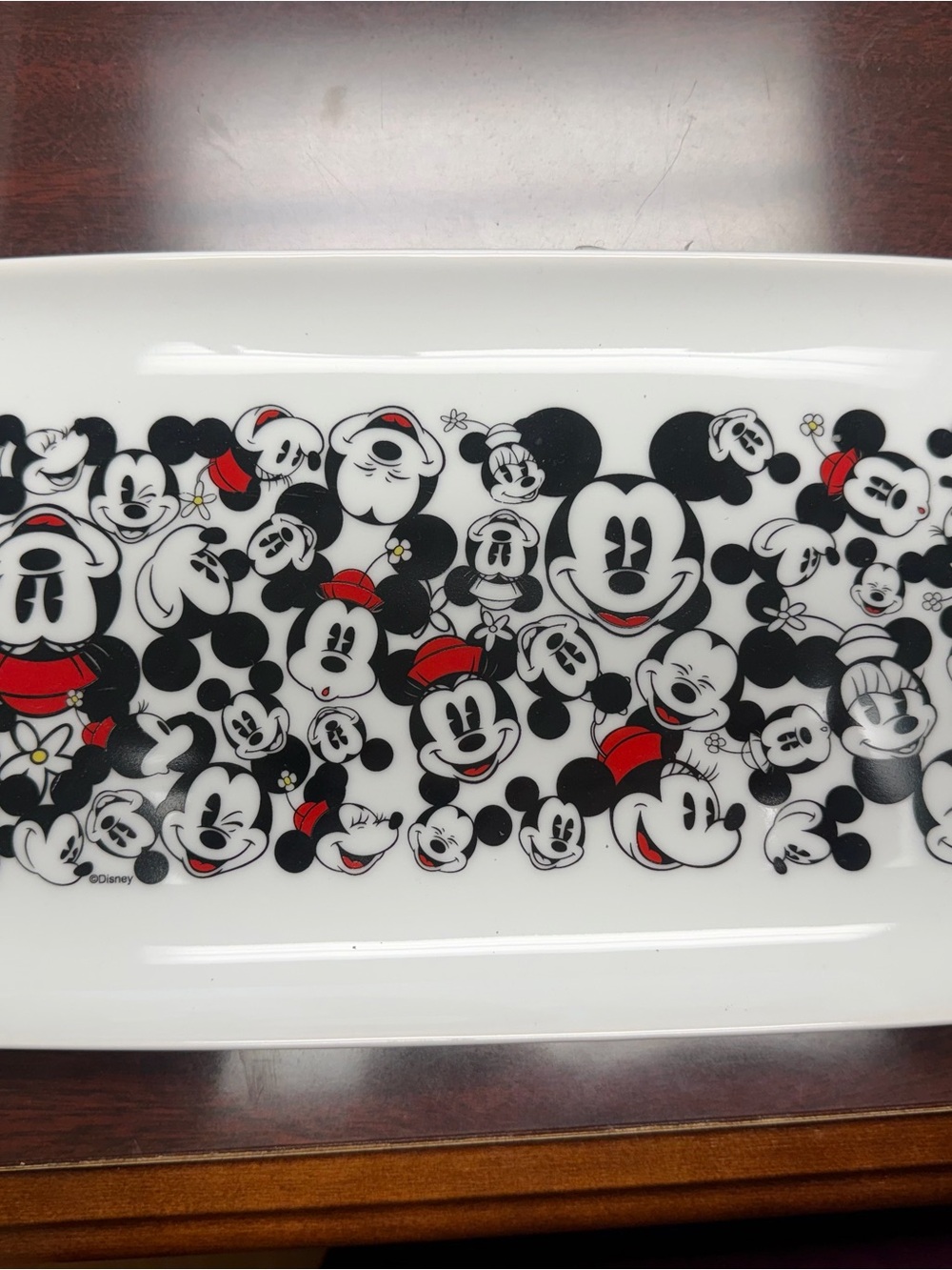 Disney White Ceramic Serving Tray